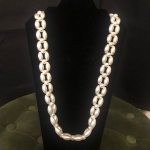Faux pearl necklace